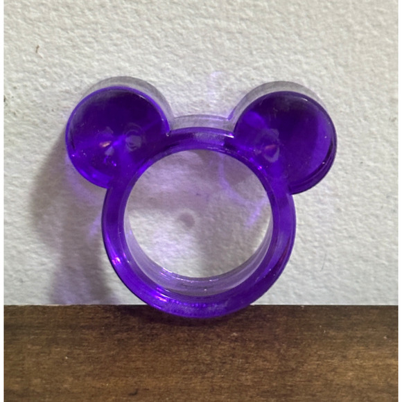 Disney Mickey Ears Acrylic Napkin Rings Set 4 - Picture 6 of 9